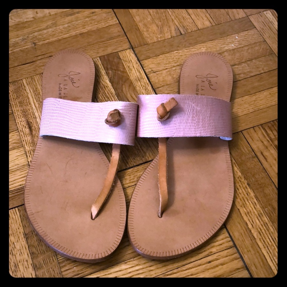 Joie sandals. Light pink and tan